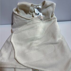 Halo SleepSack Swaddle Newborn 0-3M Cream Micro Fleece Adjustable Wrap Blanket‎